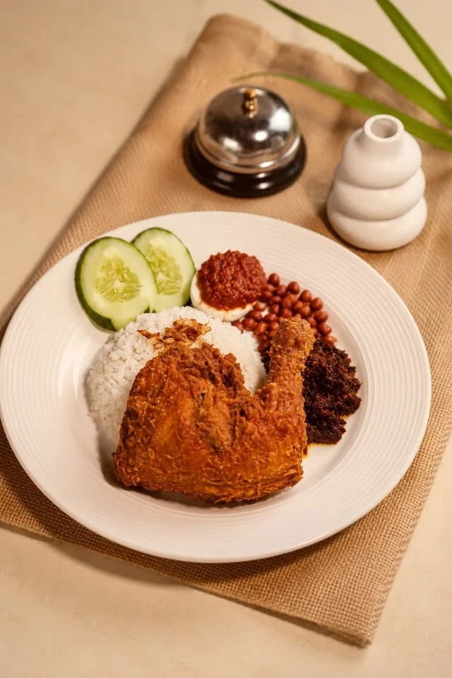 Terra Café rice and fried chicken
