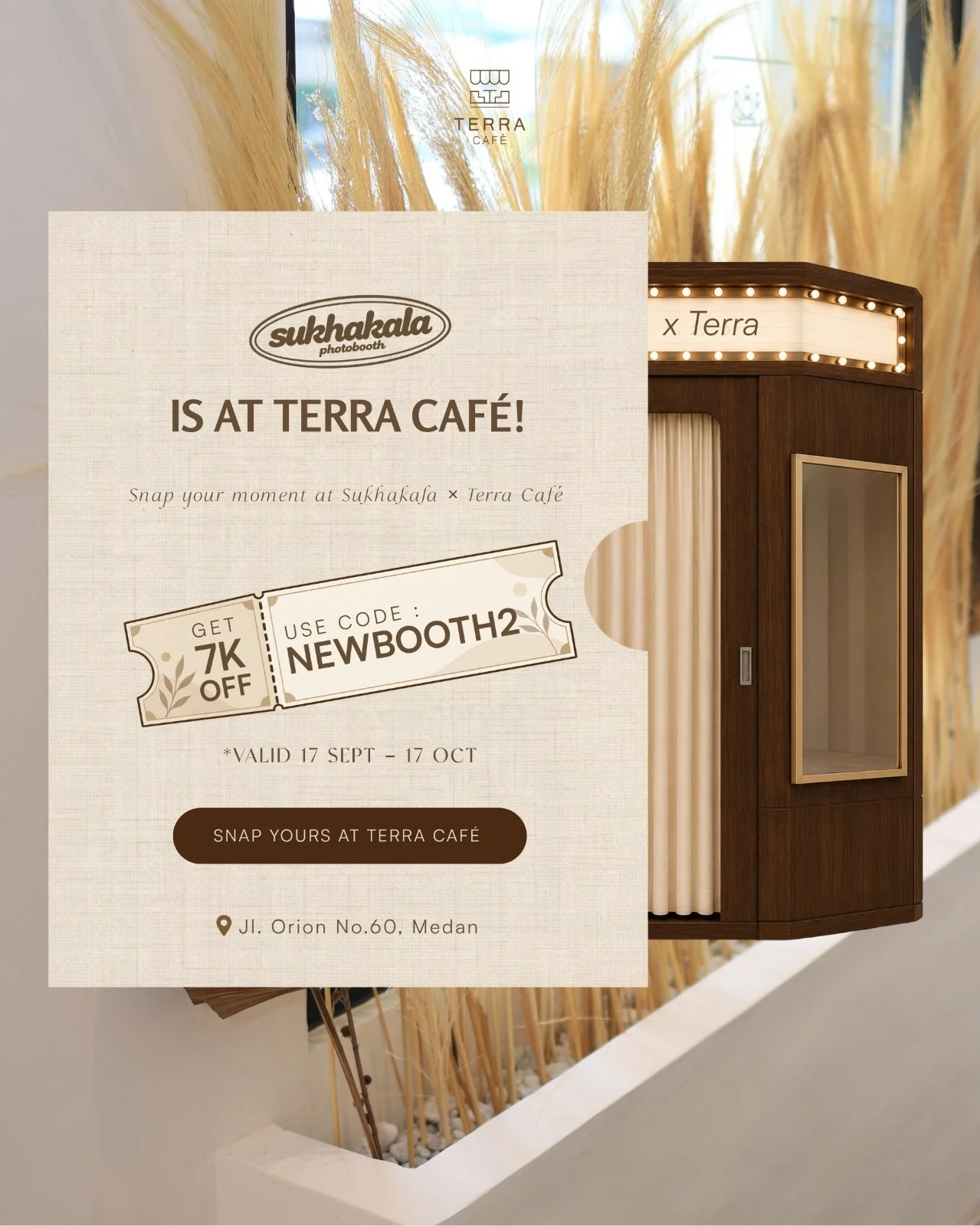 Sukhakala Photobooth at Terra Café opening promotion